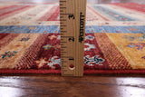 Tribal Persian Gabbeh Hand Knotted Wool Area Rug - 4' 2" X 5' 9" - Golden Nile