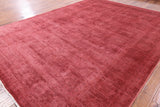 Full Pile Overdyed Hand Knotted Wool Area Rug - 10' 1" X 13' 8" - Golden Nile