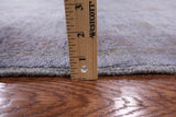 Grey Full Pile Overdyed Hand Knotted Area Rug - 8' 3" X 9' 10" - Golden Nile
