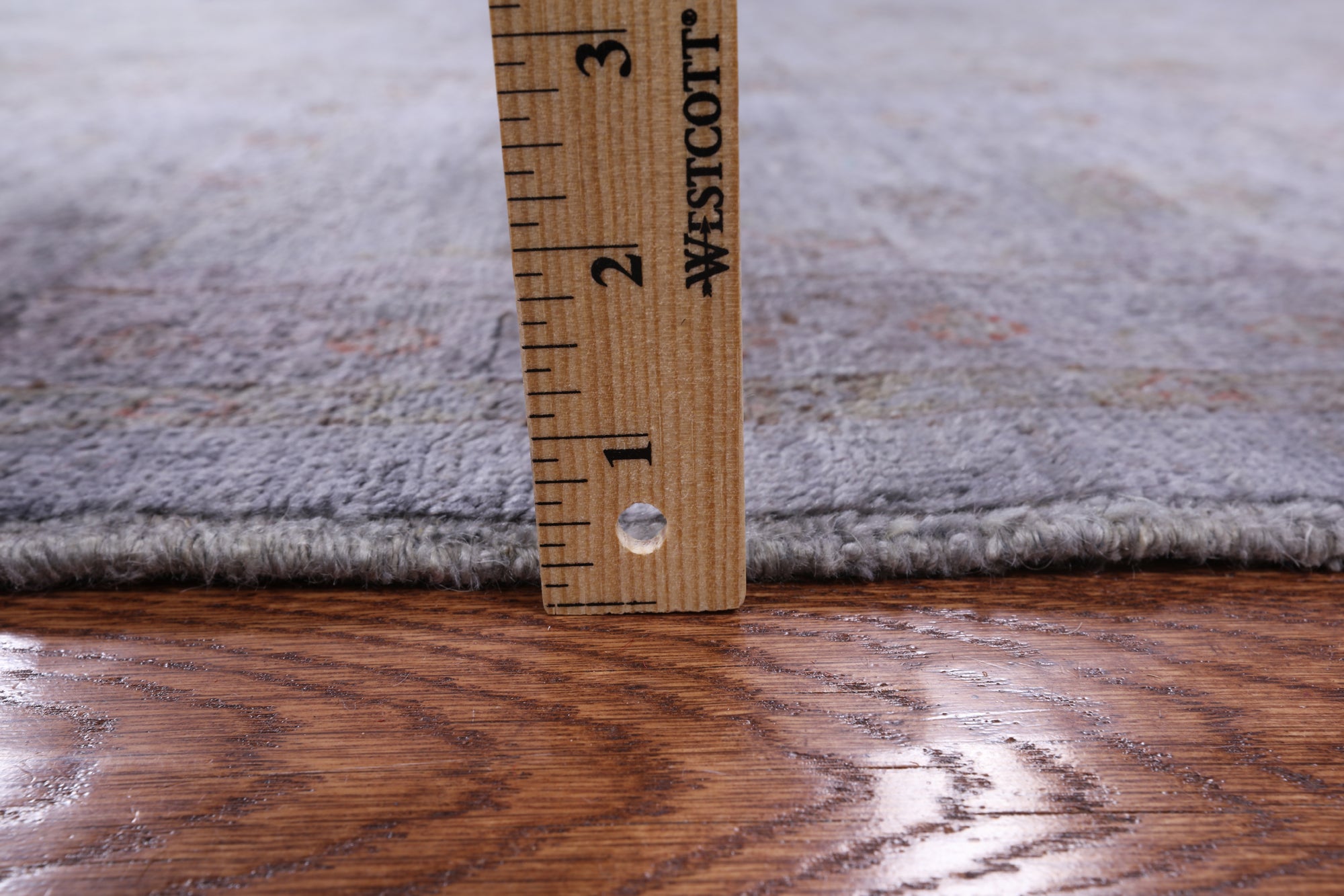 Grey Full Pile Overdyed Hand Knotted Area Rug - 8' 3" X 9' 10" - Golden Nile