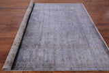Grey Full Pile Overdyed Hand Knotted Area Rug - 8' 3" X 9' 10" - Golden Nile
