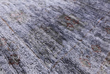 Grey Full Pile Overdyed Hand Knotted Area Rug - 8' 3" X 9' 10" - Golden Nile
