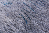 Grey Overdyed Full Pile Wool Hand Knotted Area Rug - 8' 1" X 9' 4" - Golden Nile