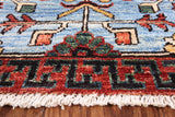 Black Fine Serapi Handmade Wool Area Rug - 6' 2" X 8' 10" - Golden Nile