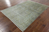 Hand Knotted Full Pile Overdyed Area Rug 6 X 9 - Golden Nile