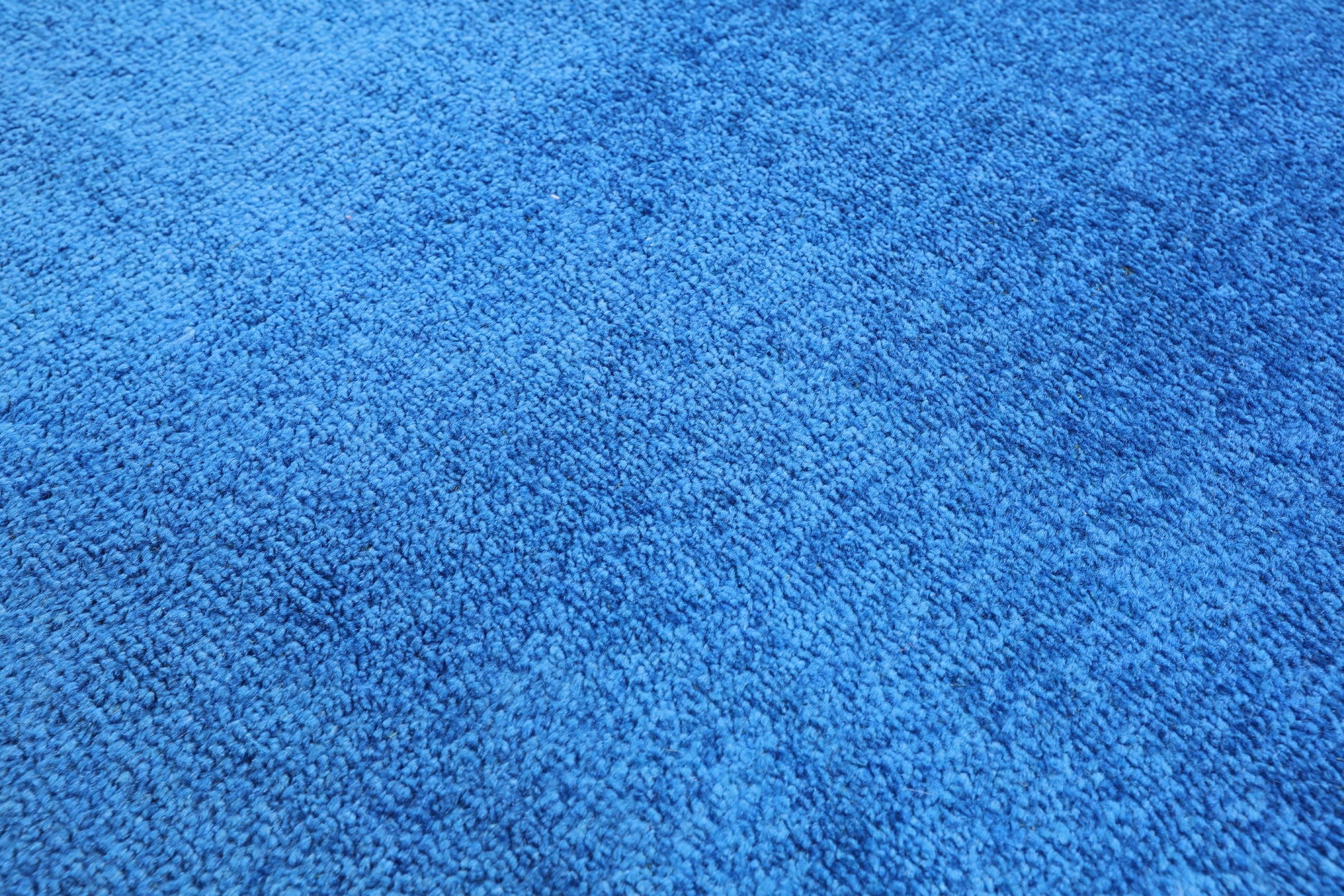 Blue Full Pile Overdyed Handmade Wool Area Rug - 9' 1" X 12' 5" - Golden Nile