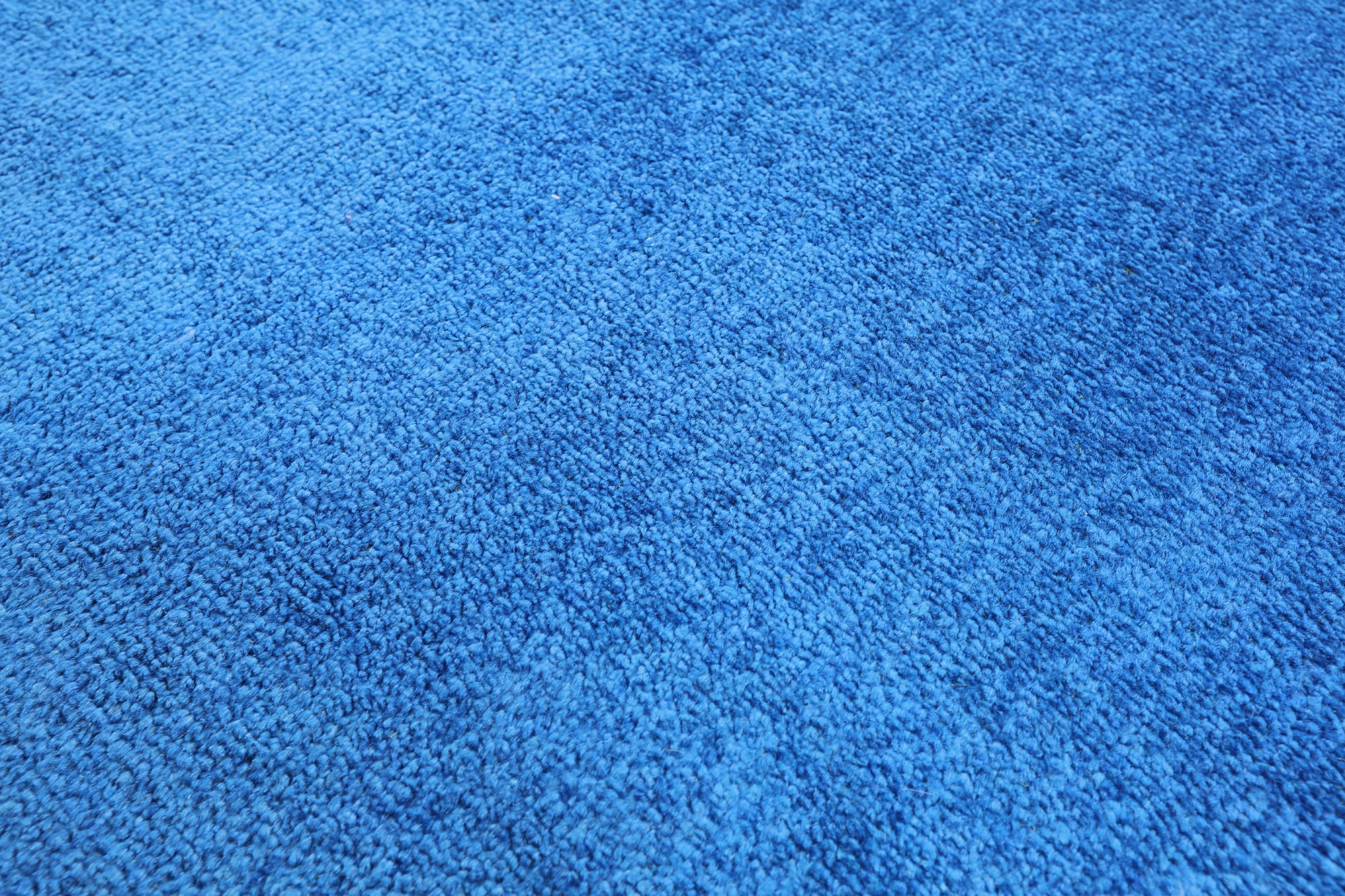 Blue Full Pile Overdyed Handmade Wool Area Rug - 9' 1" X 12' 5" - Golden Nile