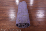 Purple Full Pile Overdyed Handmade Wool Area Rug - 10' 0" X 13' 1" - Golden Nile