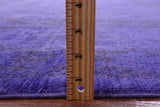 Purple Full Pile Overdyed Handmade Wool Area Rug - 10' 0" X 13' 1" - Golden Nile