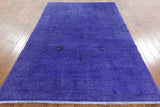 6 X 9 Overdyed Hand Knotted Full Pile Area Rug - Golden Nile