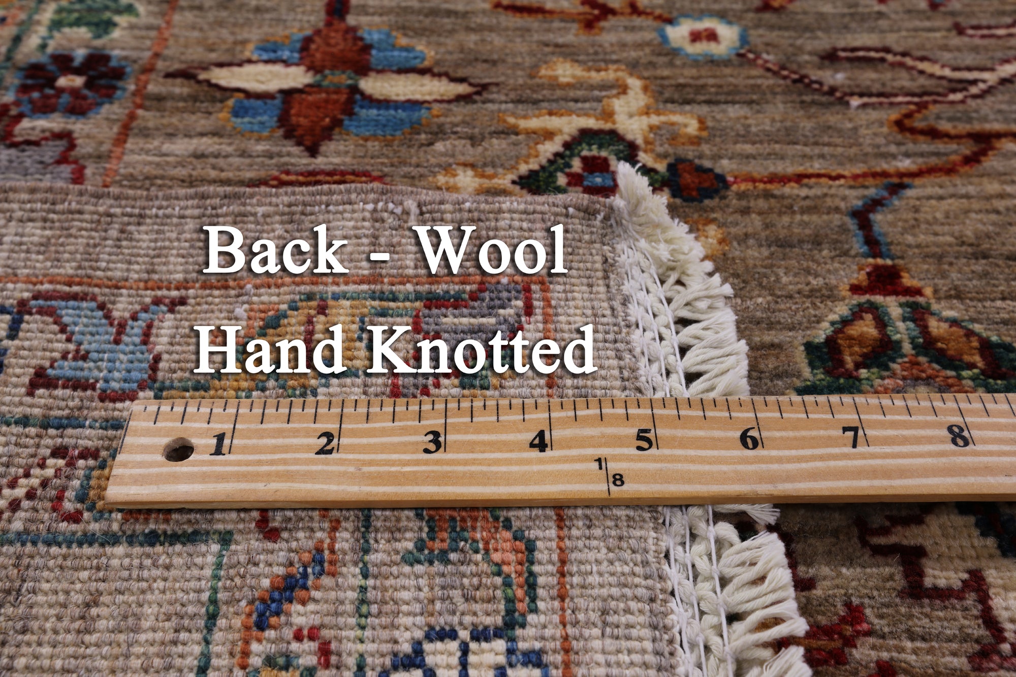 Peshawar Hand Knotted Wool Rug - 7' 0" X 10' 0" - Golden Nile