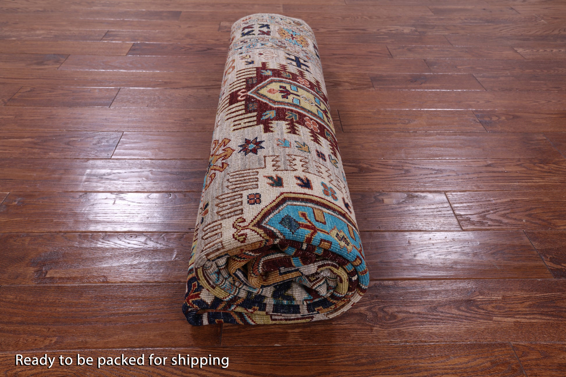 Turkmen Ersari Hand Knotted Wool Rug - 7' 0" X 9' 8" - Golden Nile