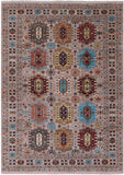 Turkmen Ersari Hand Knotted Wool Rug - 7' 0" X 9' 8" - Golden Nile