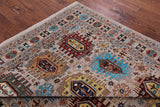 Turkmen Ersari Hand Knotted Wool Rug - 7' 0" X 9' 8" - Golden Nile