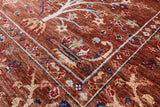 Persian Tabriz Hand Knotted Wool Rug - 5' 10" X 7' 10" - Golden Nile