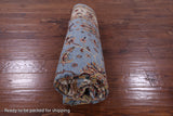 Blue Peshawar Hand Knotted Wool Rug - 5' 9" X 7' 11" - Golden Nile