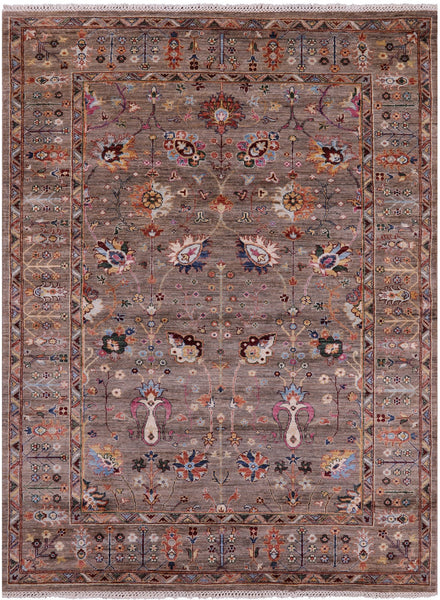 Peshawar Handmade Wool Rug - 5' 10" X 7' 9" - Golden Nile