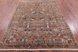 Peshawar Handmade Wool Rug - 5' 10" X 7' 9" - Golden Nile