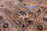 Peshawar Handmade Wool Rug - 5' 10" X 7' 9" - Golden Nile