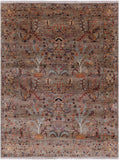 Peshawar Hand Knotted Wool Rug - 5' 1" X 6' 9" - Golden Nile