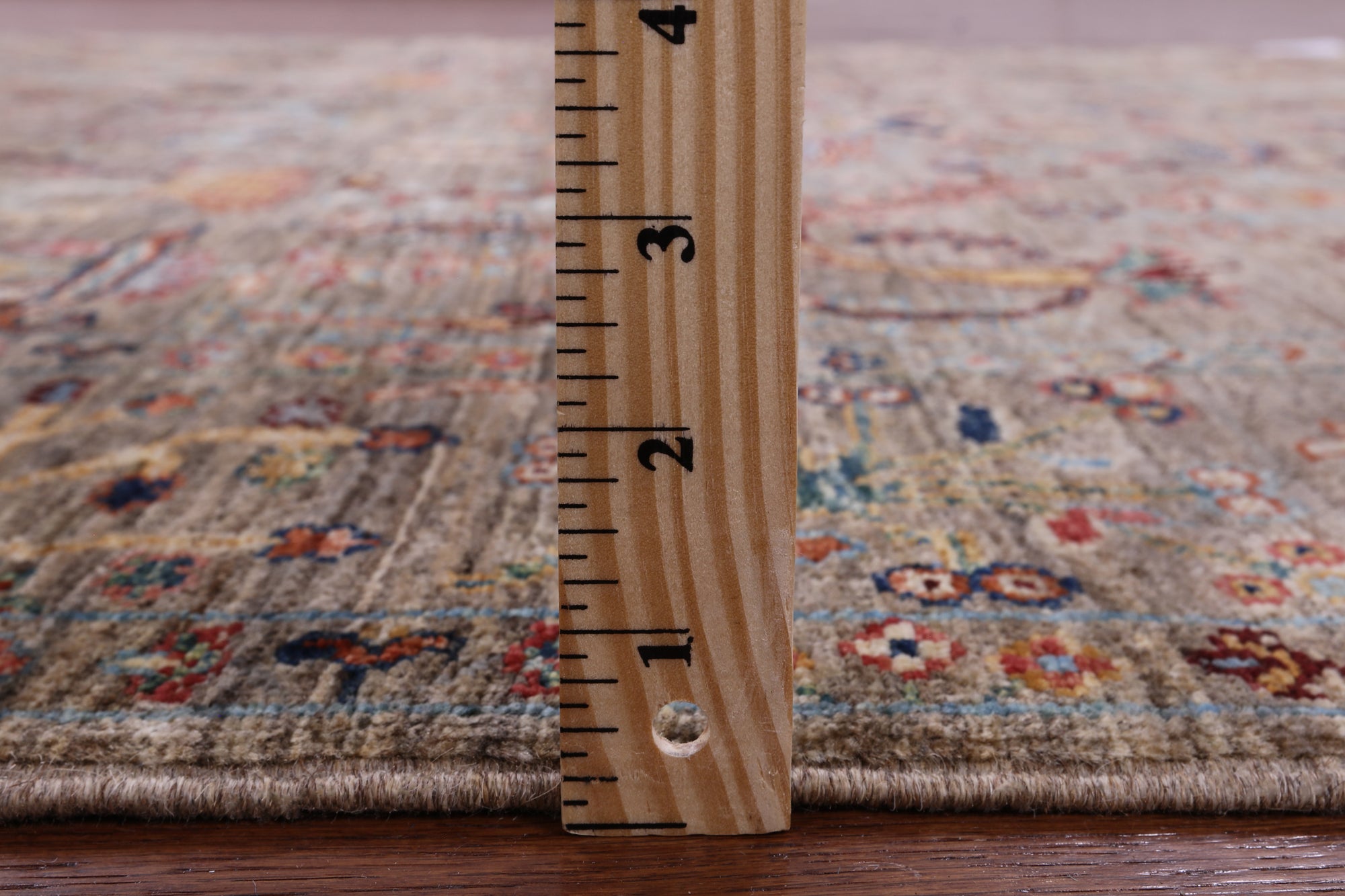 Peshawar Hand Knotted Wool Rug - 5' 1" X 6' 9" - Golden Nile