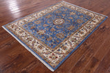 Persian Tabriz Hand Knotted Wool Rug - 5' 1" X 6' 8" - Golden Nile