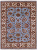 Persian Tabriz Hand Knotted Wool Rug - 5' 0" X 6' 8" - Golden Nile