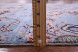 Blue Peshawar Handmade Wool Rug - 5' 0" X 6' 6" - Golden Nile