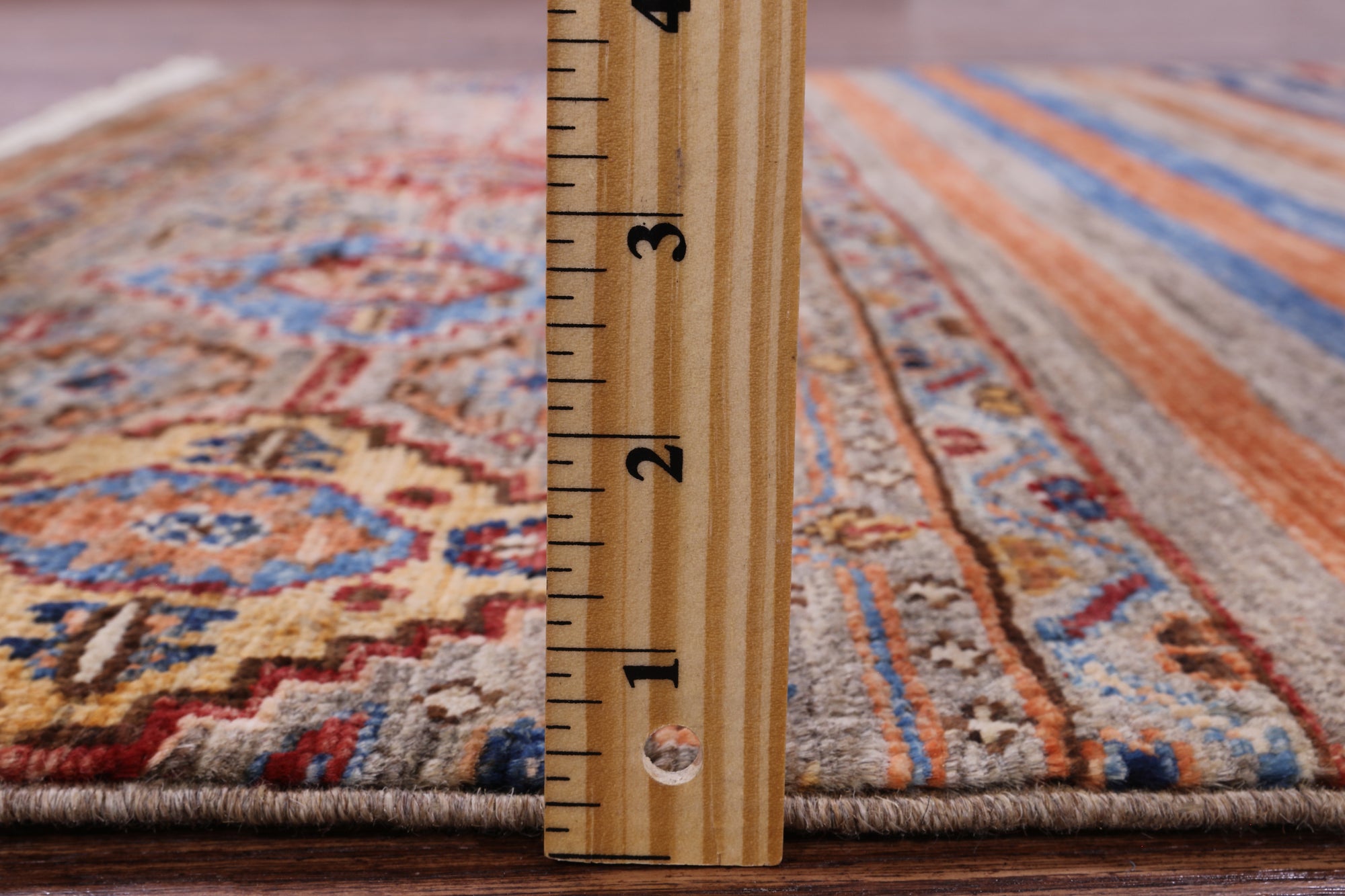 Khorjin Persian Gabbeh Hand Knotted Wool Rug - 3' 5" X 5' 0" - Golden Nile