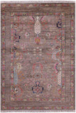 Peshawar Hand Knotted Wool Rug - 3' 6" X 5' 1" - Golden Nile