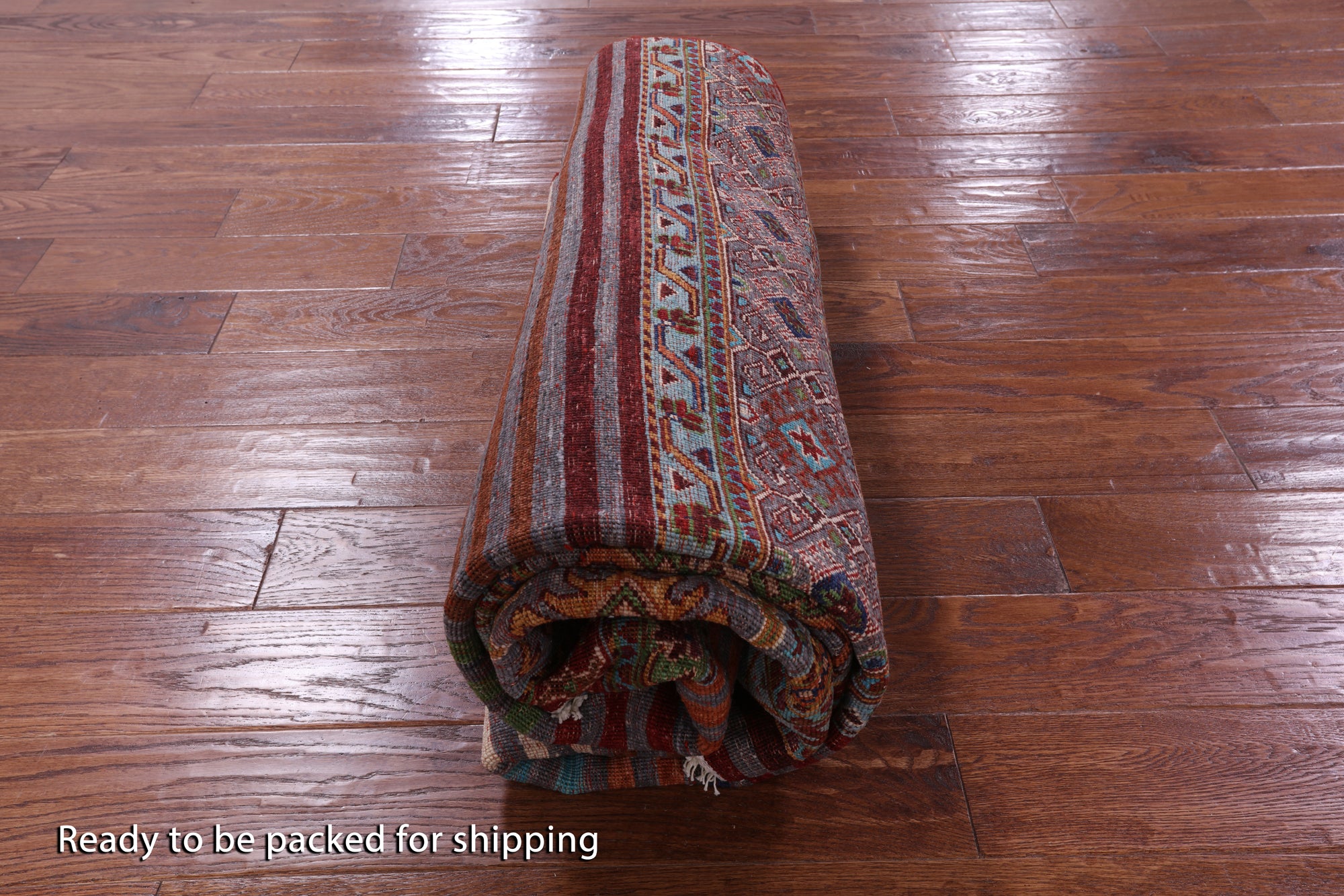 Khorjin Persian Gabbeh Hand Knotted Wool Rug - 5' 10" X 8' 1" - Golden Nile