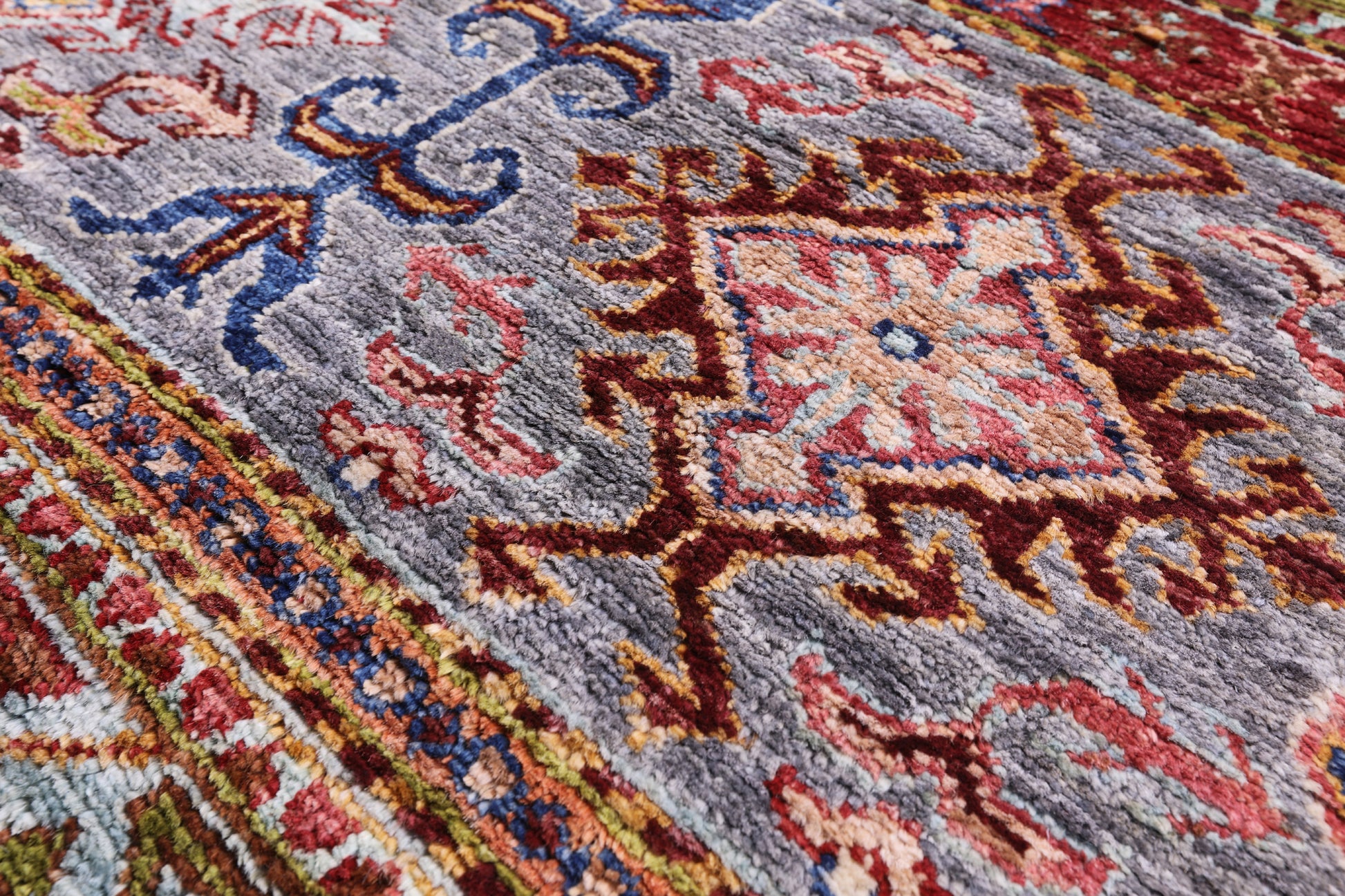 Khorjin Persian Gabbeh Hand Knotted Wool Rug - 5' 10" X 8' 1" - Golden Nile