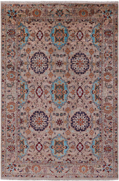 Persian Tabriz Handmade Wool Rug - 6' 9" X 9' 10" - Golden Nile