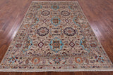 Persian Tabriz Handmade Wool Rug - 6' 9" X 9' 10" - Golden Nile