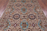 Persian Tabriz Handmade Wool Rug - 6' 9" X 9' 10" - Golden Nile