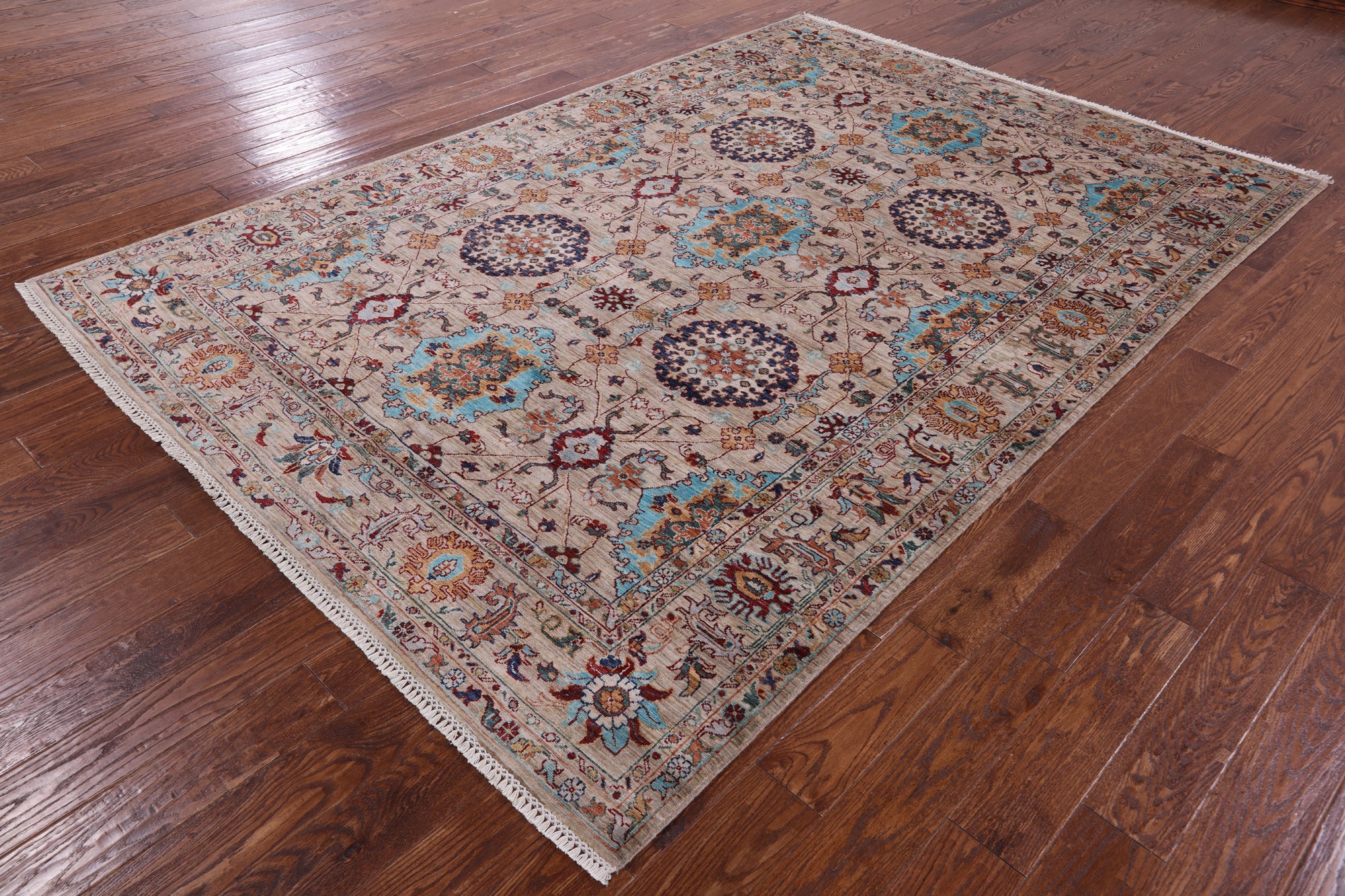 Persian Tabriz Handmade Wool Rug - 6' 9" X 9' 10" - Golden Nile