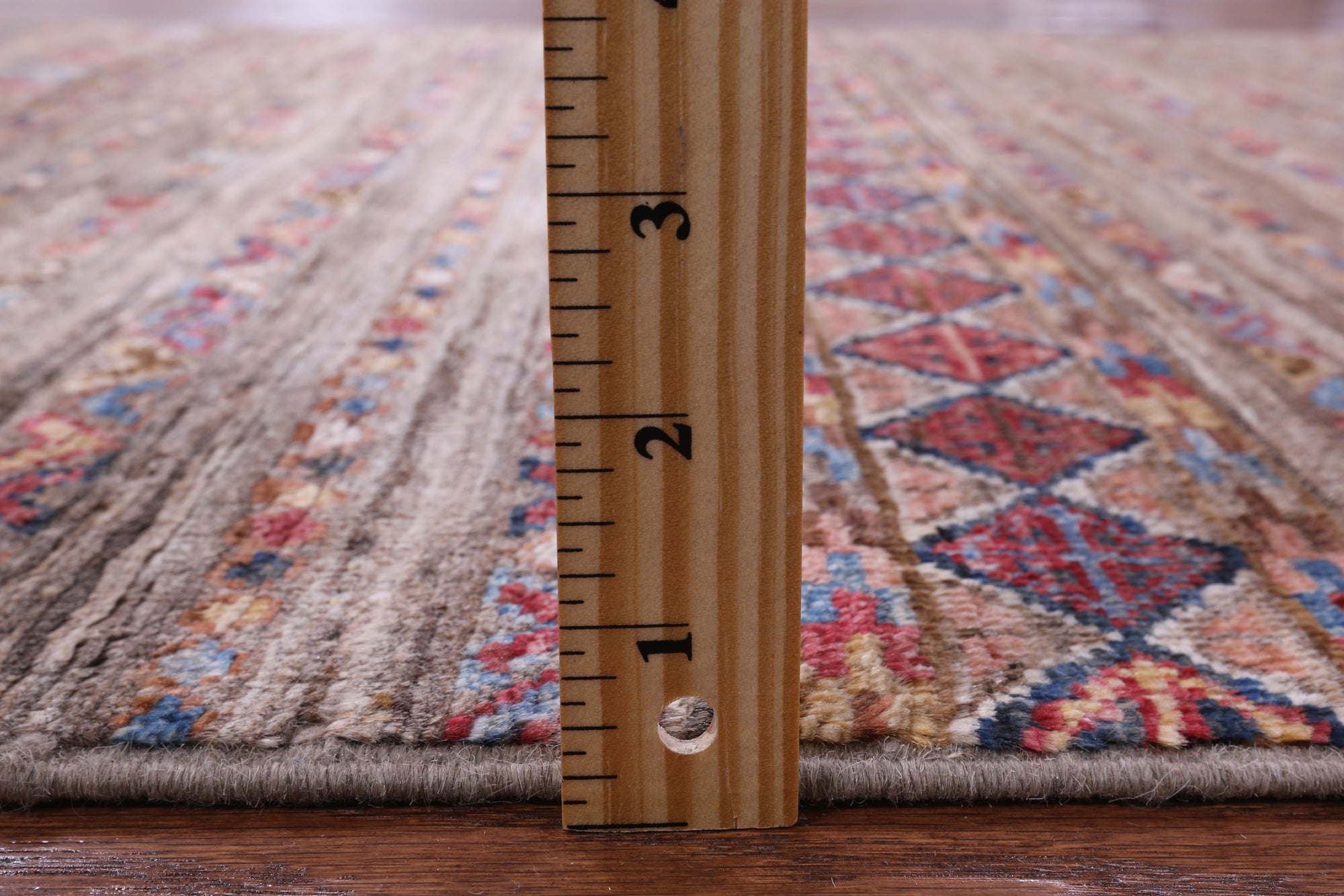 Khorjin Persian Gabbeh Hand Knotted Wool Rug - 3' 4" X 5' 3" - Golden Nile