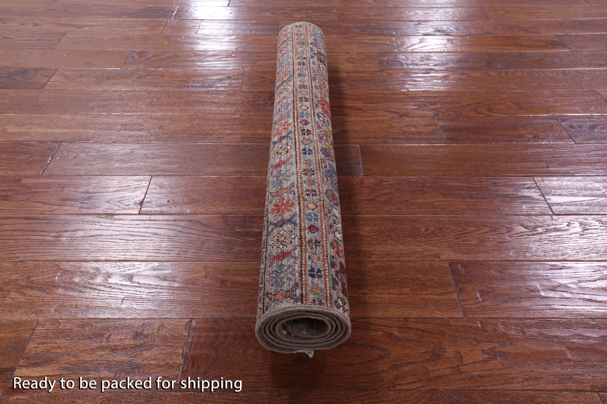 Khorjin Persian Gabbeh Hand Knotted Wool Rug - 3' 4" X 5' 3" - Golden Nile