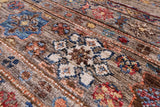 Khorjin Persian Gabbeh Hand Knotted Wool Rug - 3' 4" X 5' 1" - Golden Nile