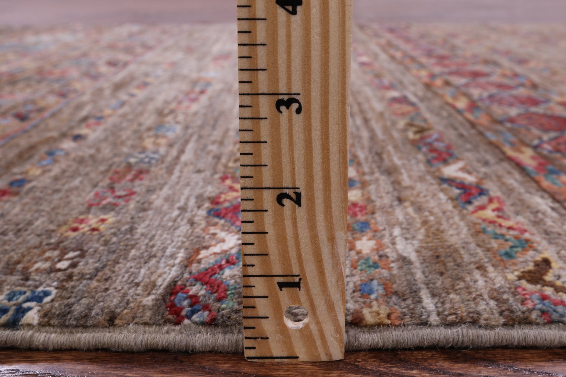 Khorjin Persian Gabbeh Hand Knotted Wool Rug - 3' 4" X 5' 1" - Golden Nile