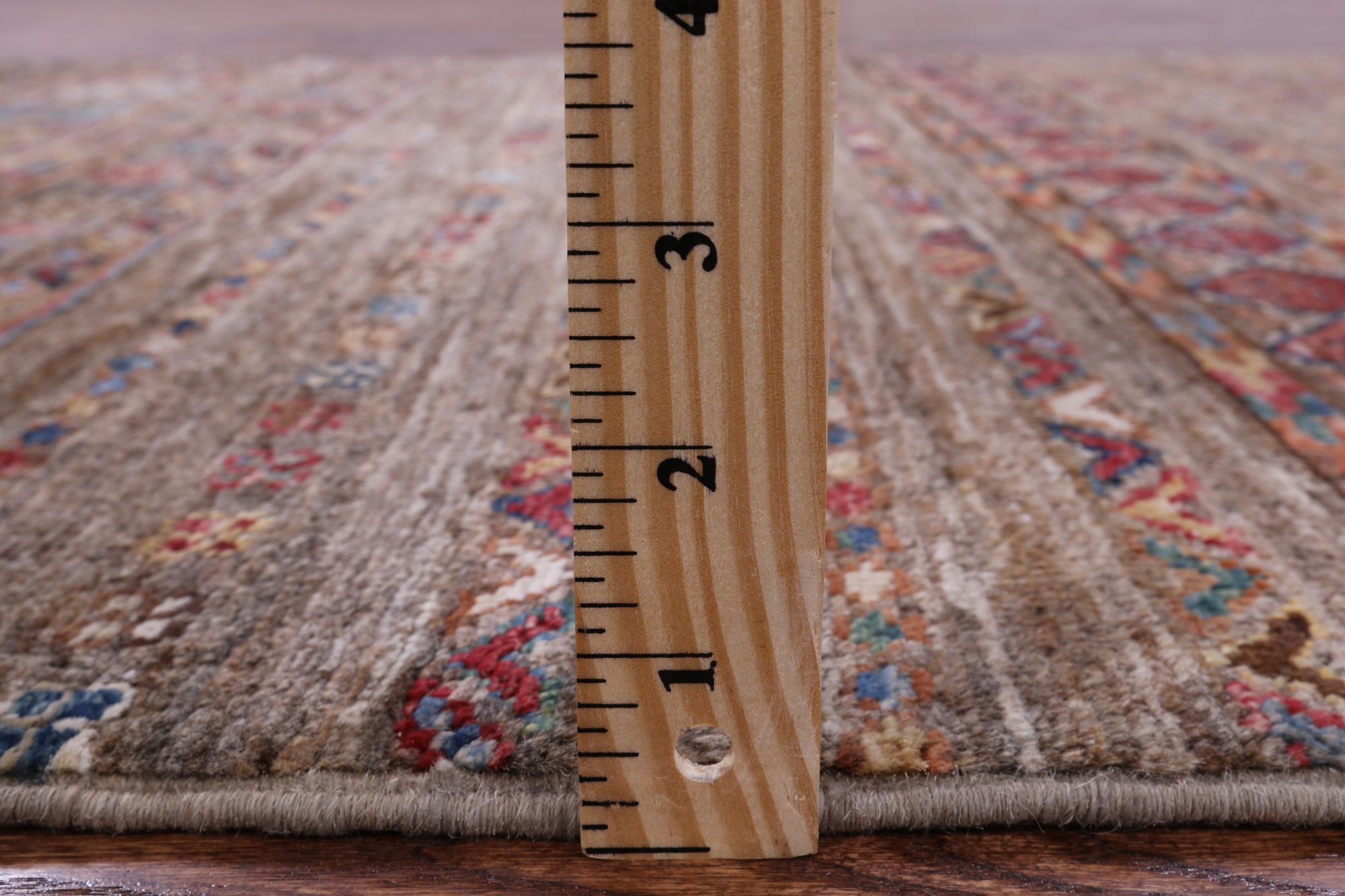 Khorjin Persian Gabbeh Hand Knotted Wool Rug - 3' 4" X 5' 1" - Golden Nile