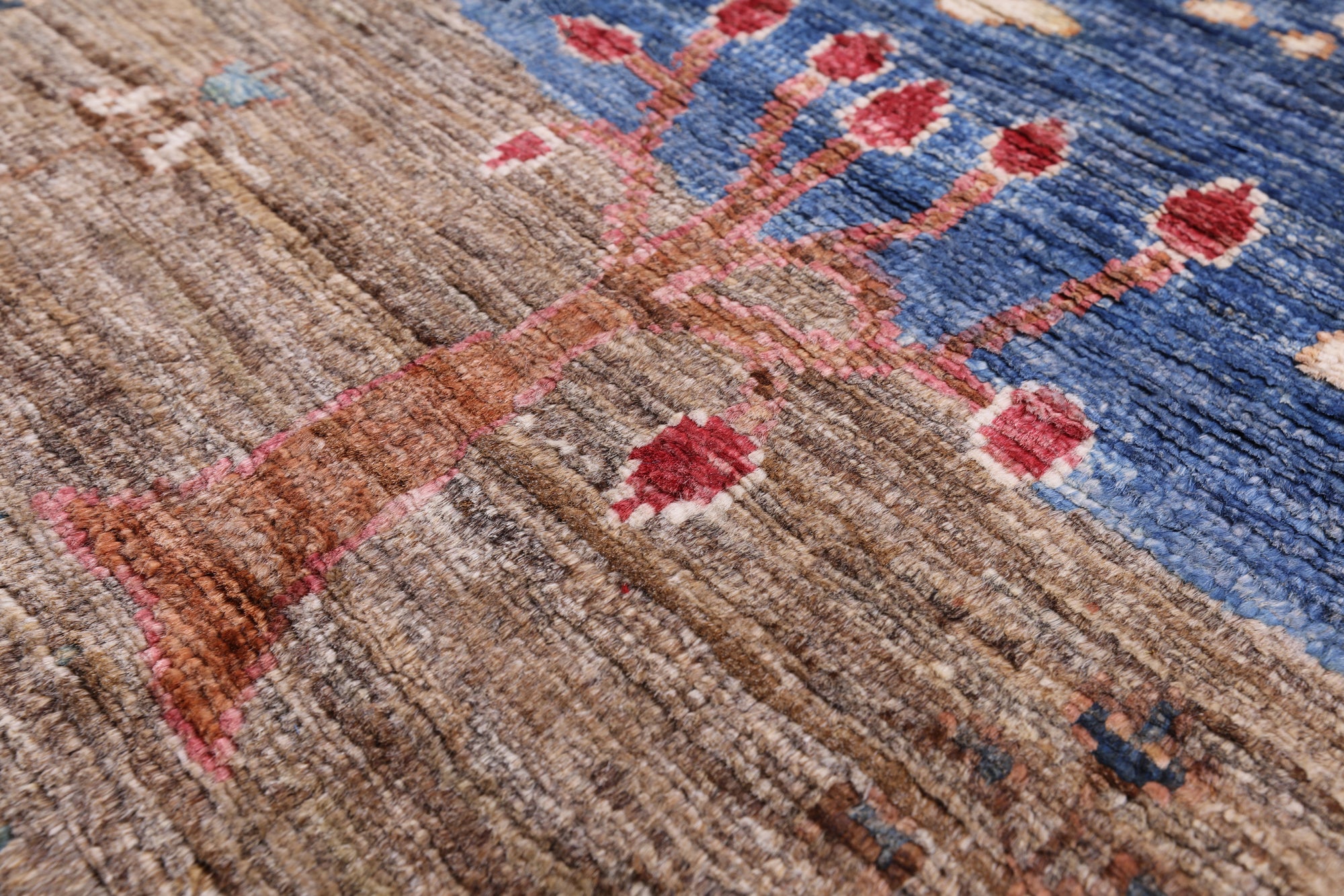 Tribal Persian Gabbeh Handmade Wool Rug - 3' 4" X 4' 10" - Golden Nile