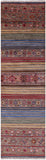 Khorjin Persian Gabbeh Hand Knotted Wool Runner Rug - 2' 10" X 9' 10" - Golden Nile