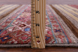 Khorjin Persian Gabbeh Hand Knotted Wool Runner Rug - 2' 10" X 9' 10" - Golden Nile