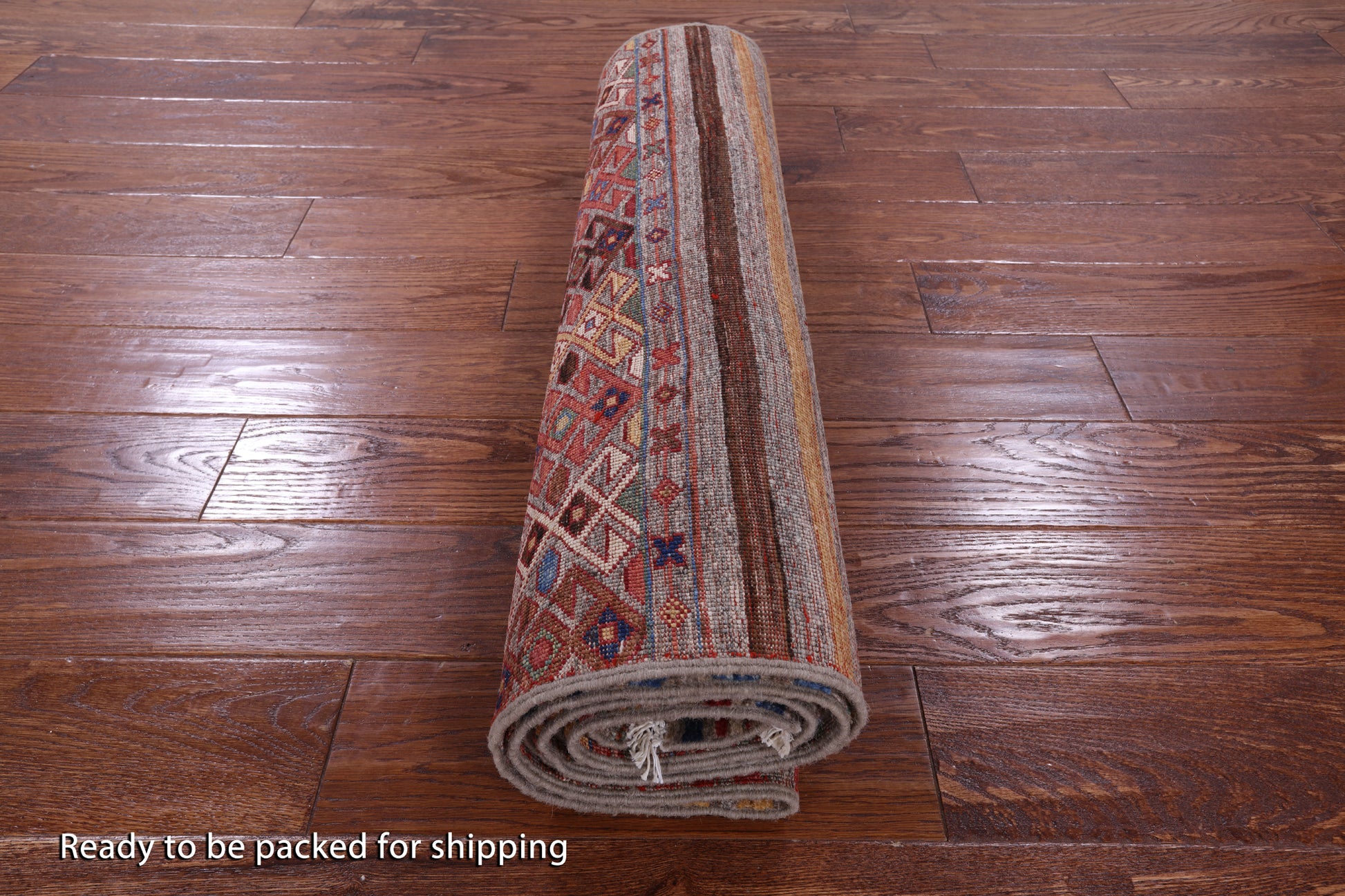 Khorjin Persian Gabbeh Hand Knotted Wool Runner Rug - 2' 10" X 9' 10" - Golden Nile