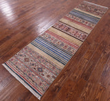 Khorjin Persian Gabbeh Hand Knotted Wool Runner Rug - 2' 8" X 10' 2" - Golden Nile