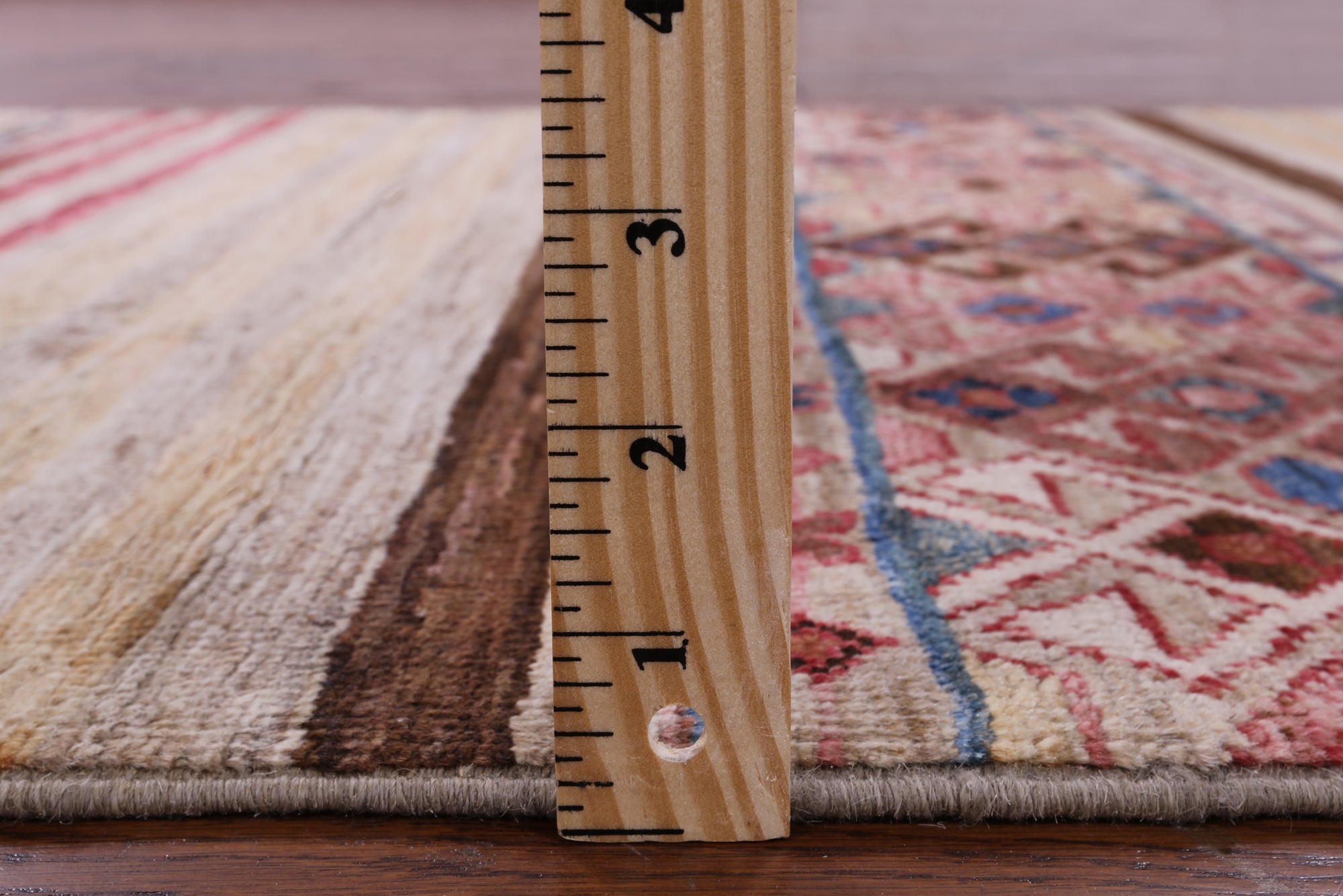 Khorjin Persian Gabbeh Hand Knotted Wool Runner Rug - 2' 8" X 10' 2" - Golden Nile