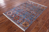 Tribal Persian Gabbeh Hand Knotted Wool Rug - 2' 10" X 4' 2" - Golden Nile
