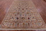 Peshawar Handmade Wool Rug - 8' 2" X 11' 9" - Golden Nile