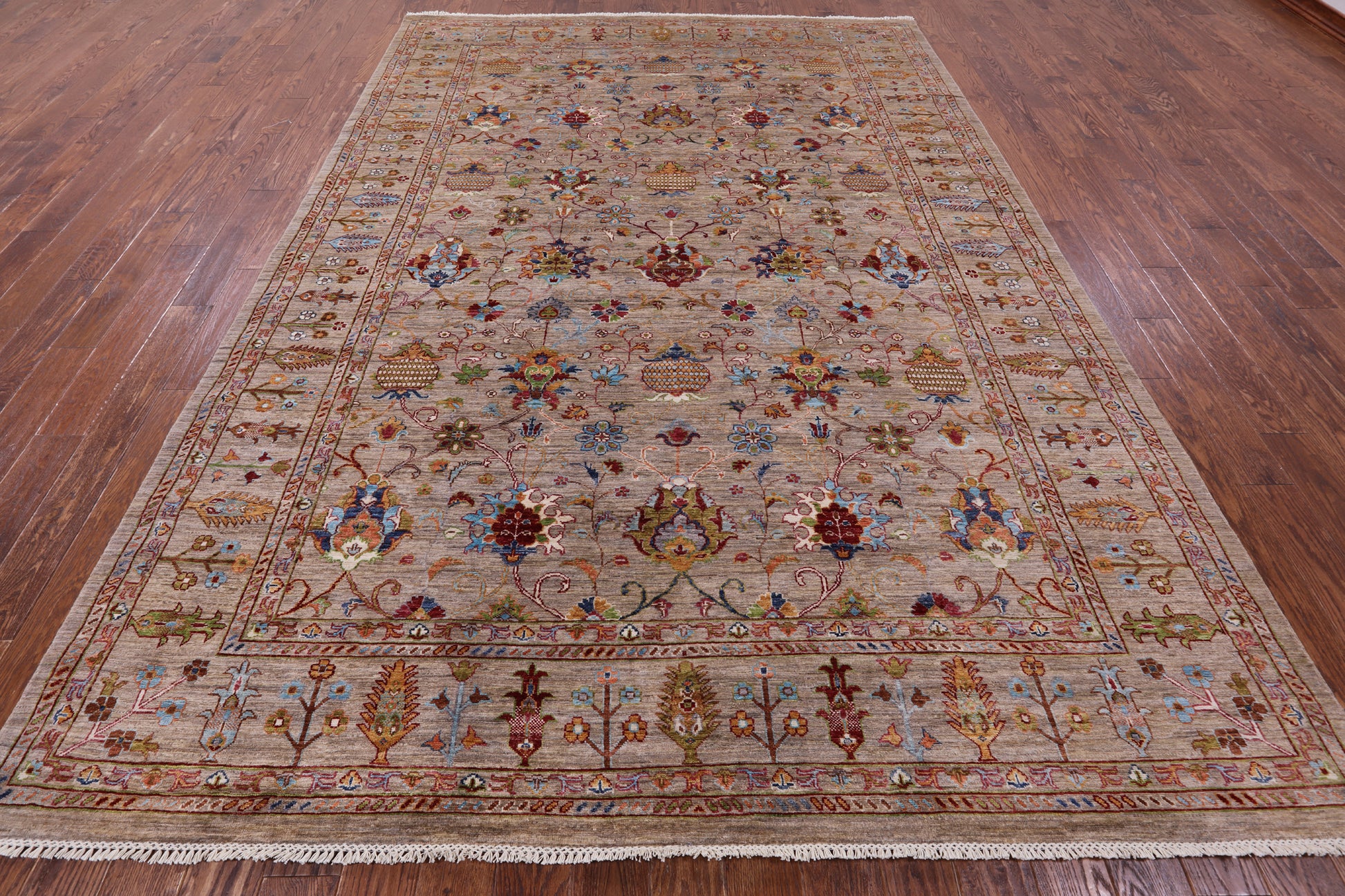 Peshawar Handmade Wool Rug - 8' 2" X 11' 9" - Golden Nile